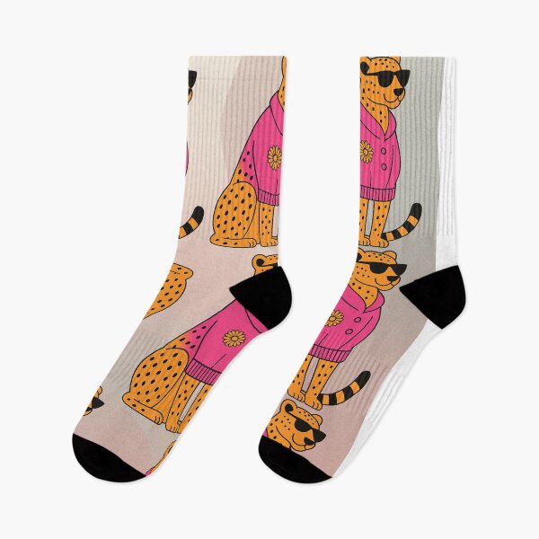 Item preview, Cute cheetahs in colorful sweaters, find the other one. designed and sold by Knock on my door.