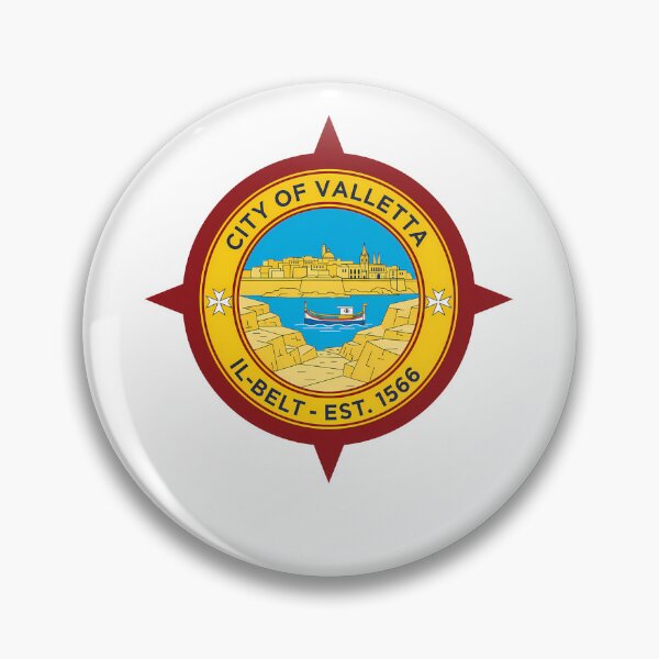 Item preview, Valletta Malta City Emblem Est. 1566 Historic Seal designed and sold by k3rstman1.