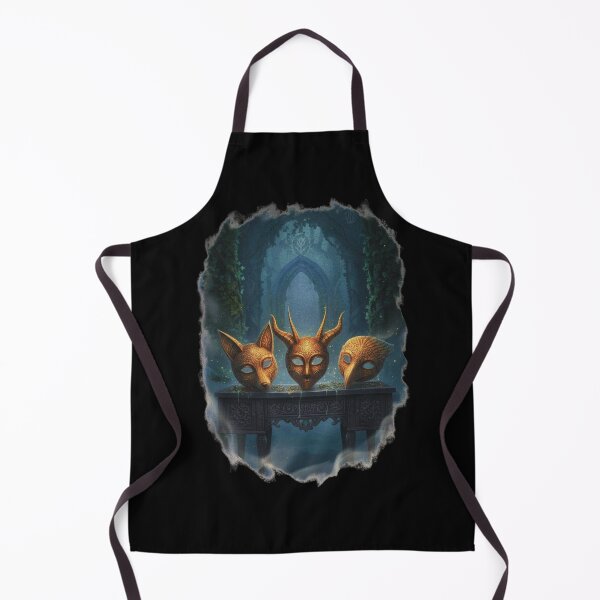 Item preview, Golden Fox Demon Bird Masquerade Masks Gothic Fantasy, Gothic Art designed and sold by DarkRomanceMom.