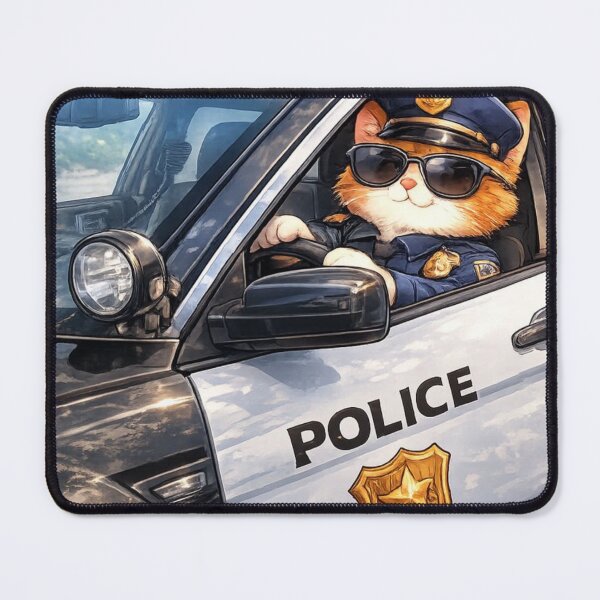 Item preview, cat police designed and sold by RHINOHANDICRAFT.