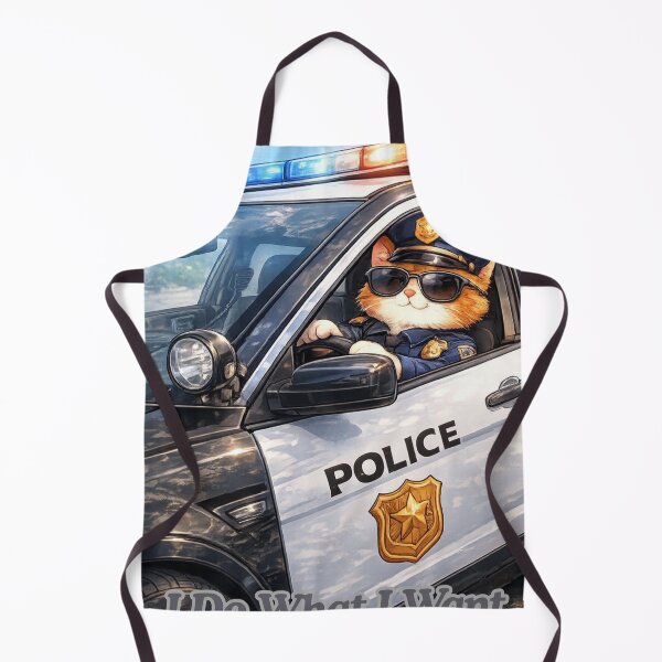 Item preview, cat police designed and sold by RHINOHANDICRAFT.