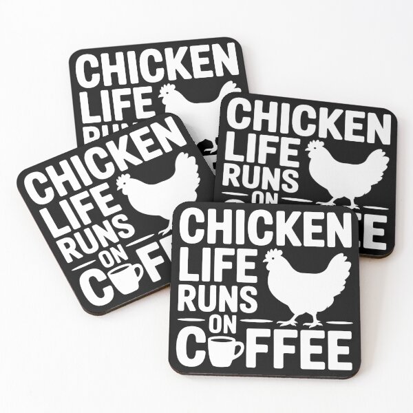 Item preview, Chicken Life Runs on Coffee designed and sold by theartfulaspie.