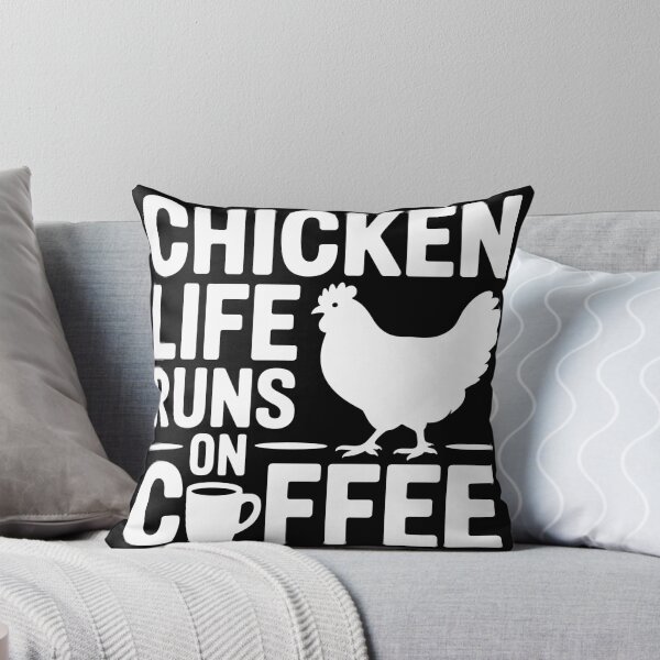 Item preview, Chicken Life Runs on Coffee designed and sold by theartfulaspie.