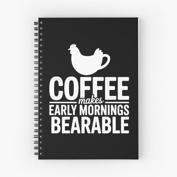 Item preview, Coffee Makes Early Mornings Bearable designed and sold by theartfulaspie.