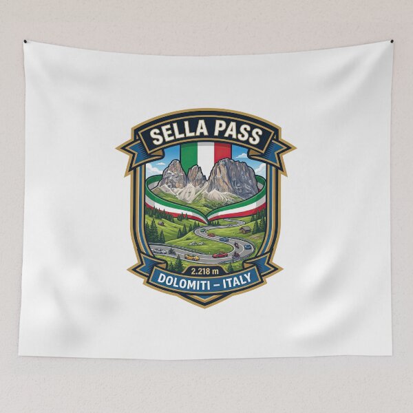 Item preview, Sella Pass - Motorcycle Alpine Road designed and sold by enzoade.