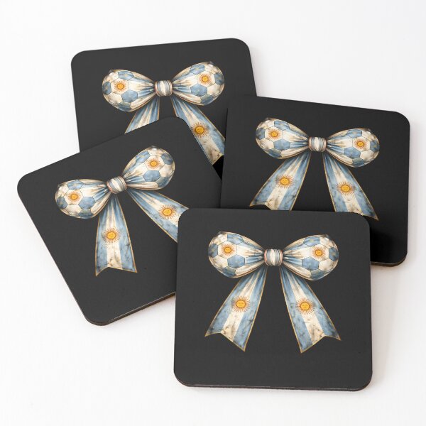 Item preview, Argentina Flag Patriotic Soccer Bow Vintage Country Ribbon designed and sold by MuniraWearify.