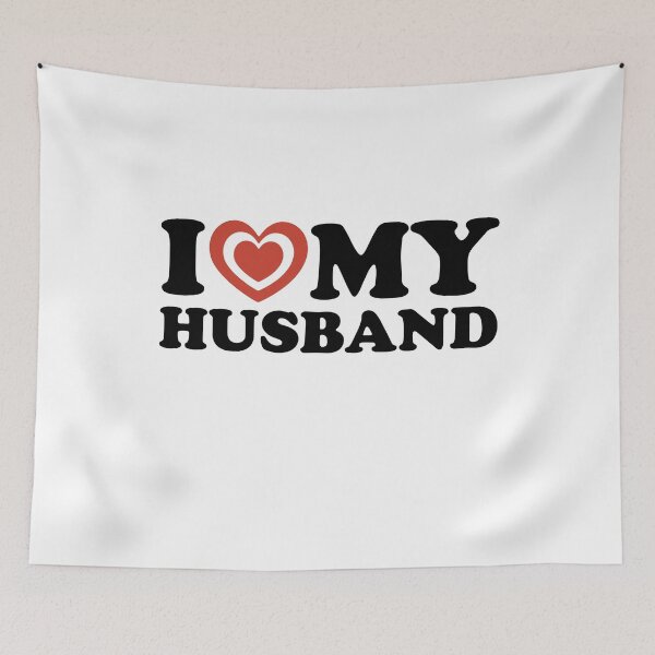 Item preview, I Love My Husband - I Heart My Husband Valentines Day designed and sold by Shape Snip Studio.