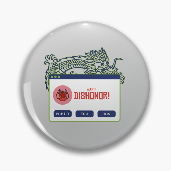 Artikelvorschau, Dishonor Alert Retro Digital Dragon Art entworfen und verkauft von Cute & Crooked / Só Coisa Fofa e Errada.