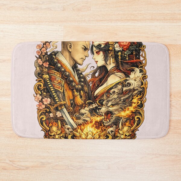 Item preview, Sacred Conflict – Monk and Kitsune Spirit Sticker designed and sold by DrizzyV.