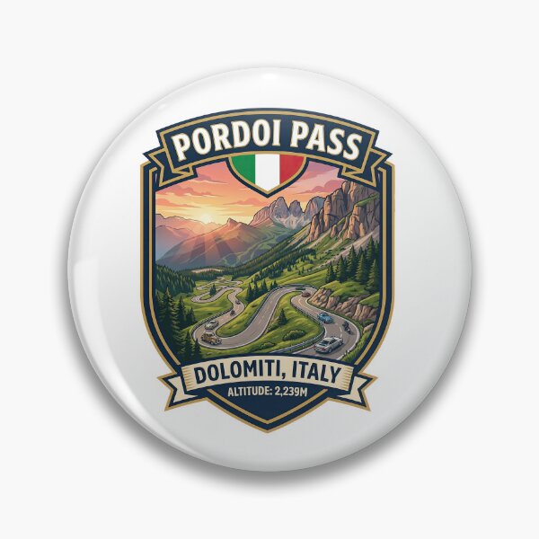 Item preview, Pordoi Pass - Motorsport Mountain Pass designed and sold by enzoade.