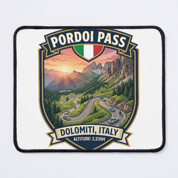 Item preview, Pordoi Pass - Motorsport Mountain Pass designed and sold by enzoade.
