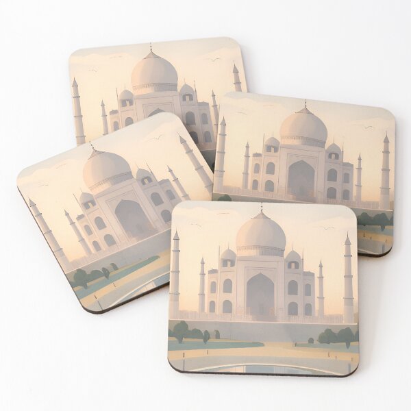 Item preview, Taj Mahal India – Minimalist World Landmark Art designed and sold by Minimal Calm.