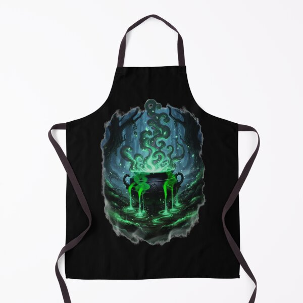 Item preview, Dark Romance Lover Witch Cauldron Bubbling Green Potion, Fantasy Art designed and sold by DarkRomanceMom.
