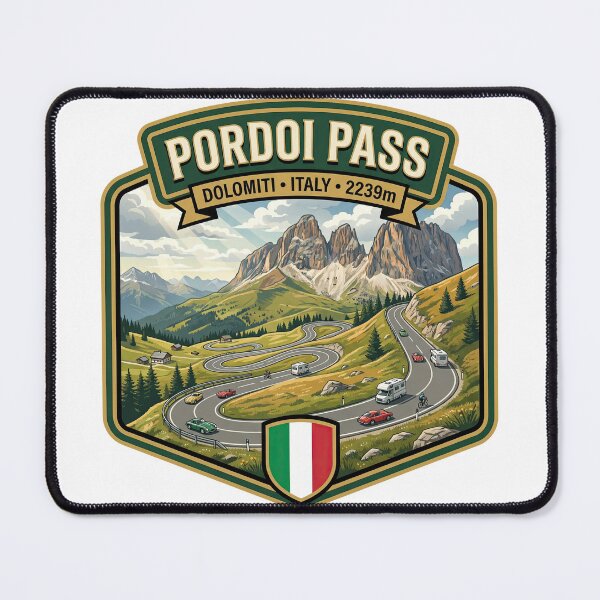 Item preview, Pordoi Pass - Motorcycle Alpine Road designed and sold by enzoade.