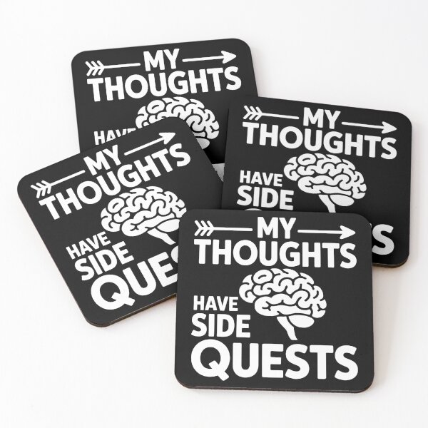 Item preview, My Thoughts Have Side Quests designed and sold by theartfulaspie.