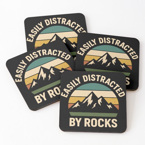 Item preview, Easily Distracted by Rocks - Funny Rock Lover designed and sold by ZBIFBOUETLA.
