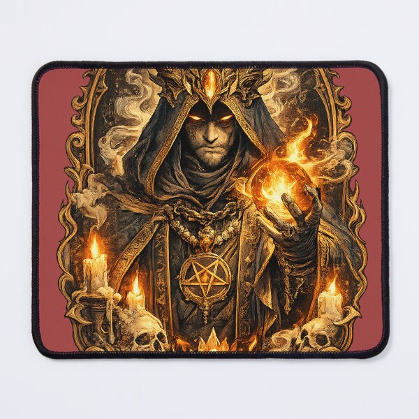 Item preview, Infernal Mage – Dark Sorcerer Fire Sticker designed and sold by DrizzyV.