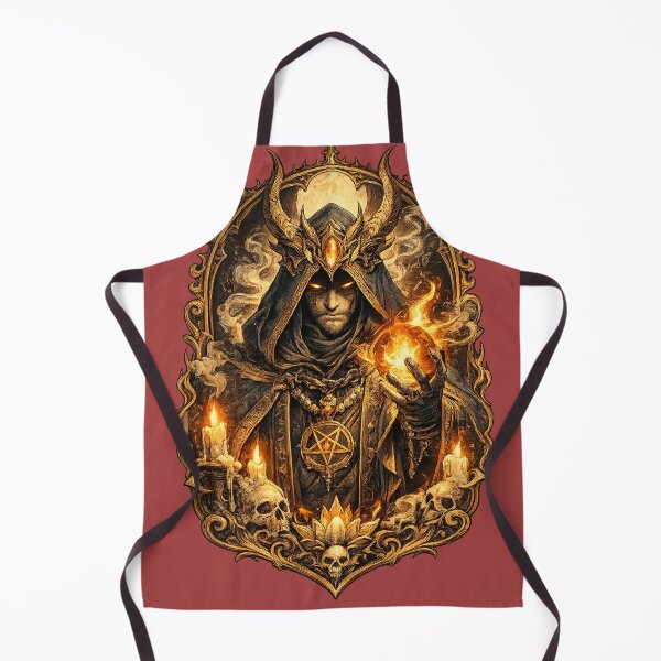 Item preview, Infernal Mage – Dark Sorcerer Fire Sticker designed and sold by DrizzyV.