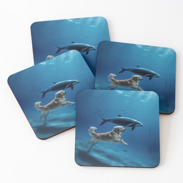 Item preview, Animal Dreams: Dog and Dolphin designed and sold by Kwandry.