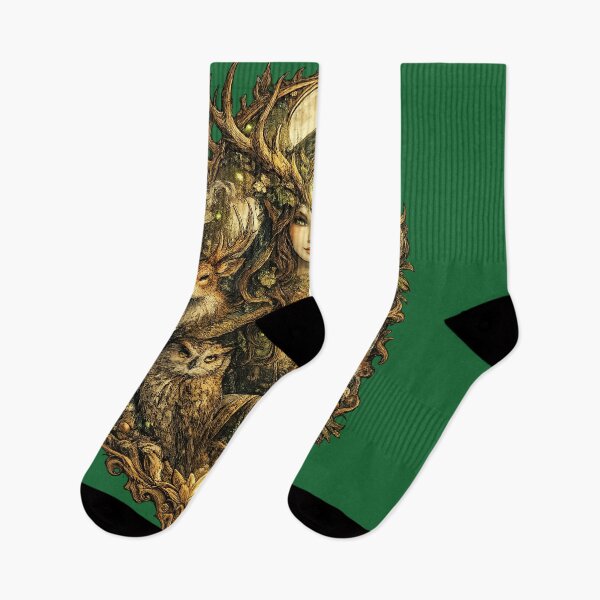 Item preview, Forest Guardian – Nature Spirit Art Sticker designed and sold by DrizzyV.