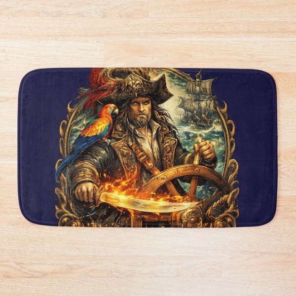 Item preview, Cursed Captain – Pirate Dark Fantasy Sticker designed and sold by DrizzyV.