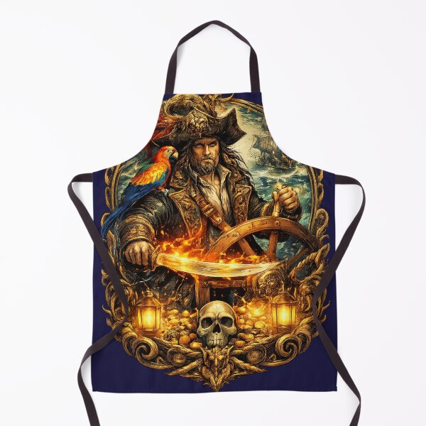 Item preview, Cursed Captain – Pirate Dark Fantasy Sticker designed and sold by DrizzyV.