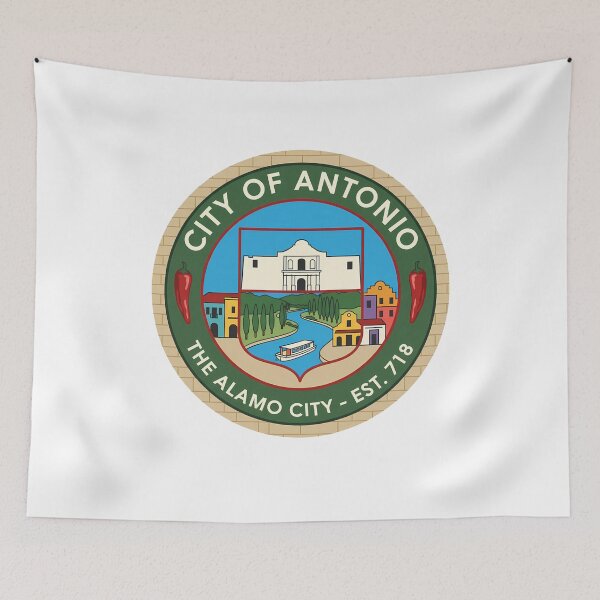 Item preview, San Antonio Alamo Riverwalk City Emblem designed and sold by k3rstman1.