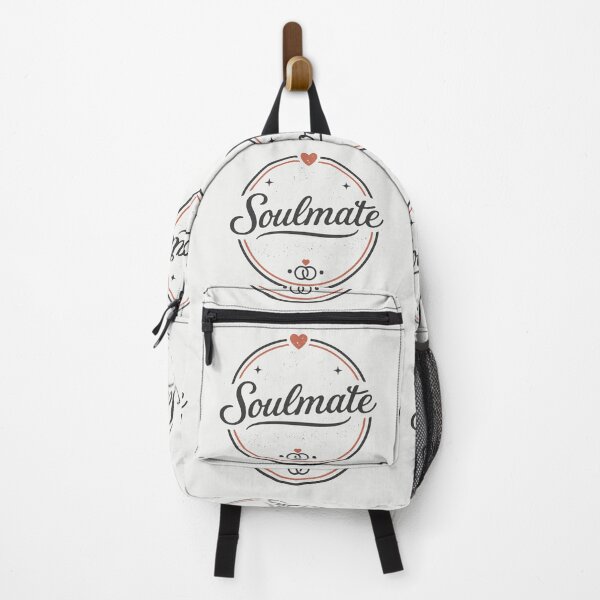 Item preview, Soulmate Couple Pair Set Retro Valentine Love Badge designed and sold by AxisTheory.