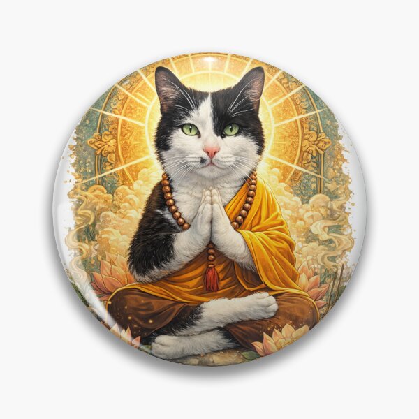 Item preview, Buddhist Cat designed and sold by Its-Oldn-Rusty.