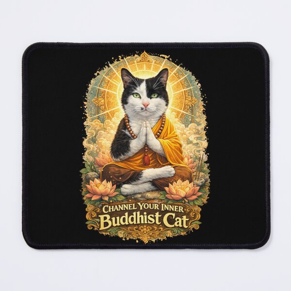 Item preview, Buddhist Cat designed and sold by Its-Oldn-Rusty.