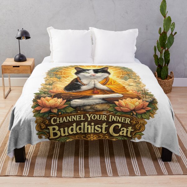 Item preview, Buddhist Cat designed and sold by Its-Oldn-Rusty.