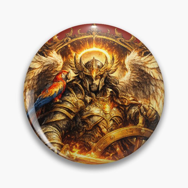 Item preview, Flame Angel – Celestial Warrior Sticker designed and sold by DrizzyV.