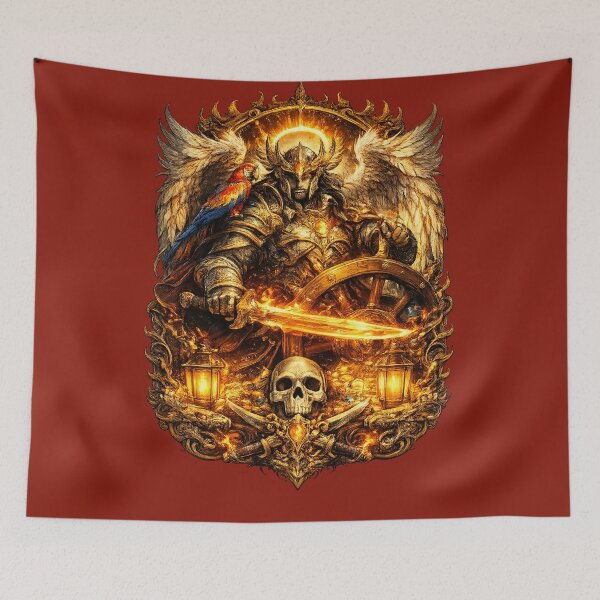 Item preview, Flame Angel – Celestial Warrior Sticker designed and sold by DrizzyV.