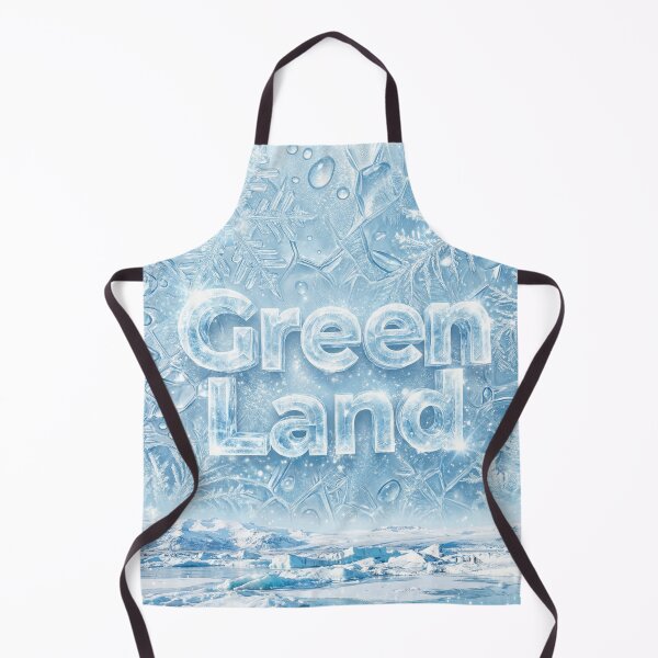Item preview, Greenland Icy Text Snowflakes Winter Landscape Art designed and sold by DGtaLrtcom.