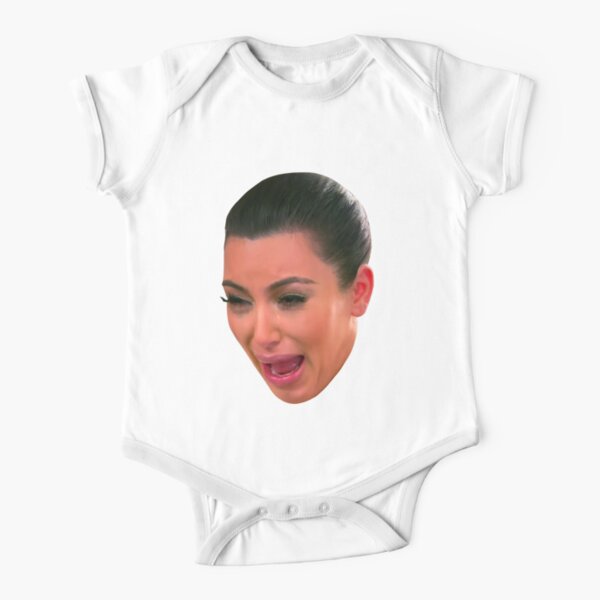 Crying Kim Kardashian Short Sleeve Baby One-Piece