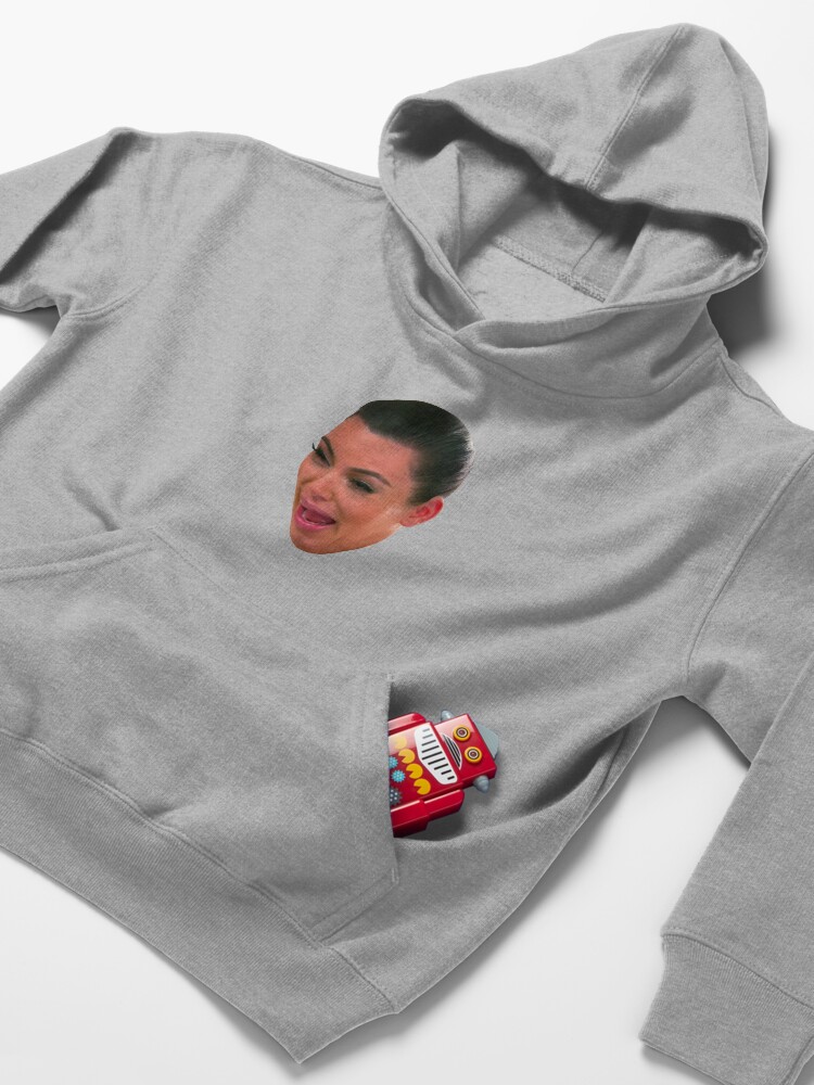 Alternate view of Crying Kim Kardashian Kids Pullover Hoodie