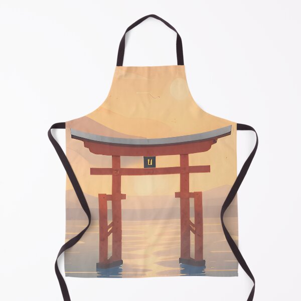Item preview, Red Torii Gate – Minimalist Japanese Spiritual Art designed and sold by Minimal Calm.