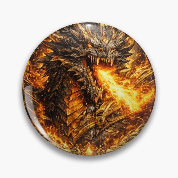 Item preview, Fire Dragon Core – Minimal Epic Dragon Sticker designed and sold by DrizzyV.
