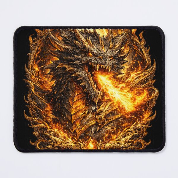 Item preview, Fire Dragon Core – Minimal Epic Dragon Sticker designed and sold by DrizzyV.