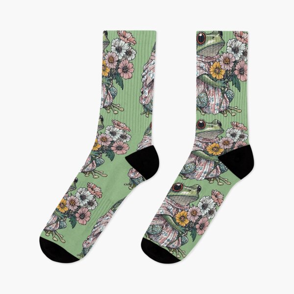 Item preview, Frog №88 Cottagecore Frog in Shawl with Floral Bouquet designed and sold by SyberGen.