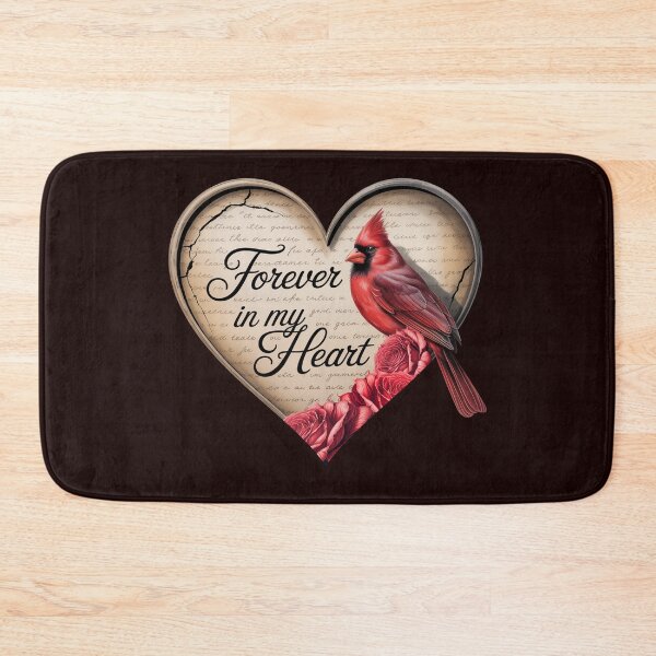 Item preview, Forever in My Heart Cardinal Memorial - Red Bird Remembrance Gift designed and sold by tamdevo1.