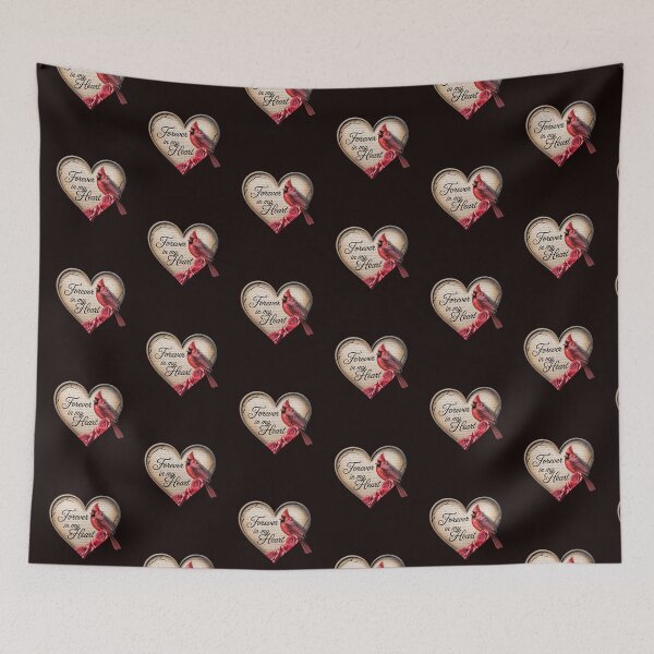 Item preview, Forever in My Heart Cardinal Memorial - Red Bird Remembrance Gift designed and sold by tamdevo1.