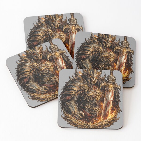 Item preview, Black Iron Warlord – Dark Knight Sticker designed and sold by DrizzyV.