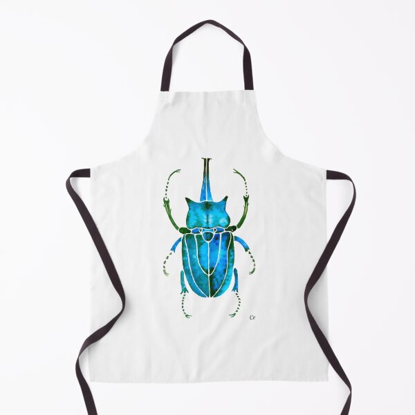 Item preview, Watercolour Stag Beetle Blue designed and sold by ChloeHaumea.