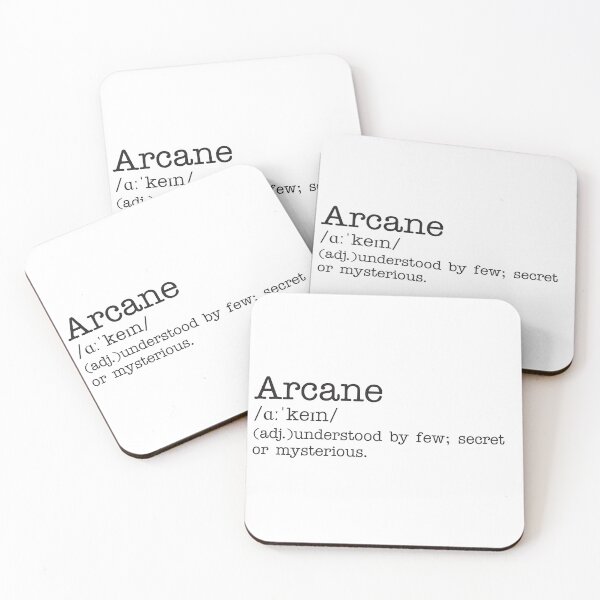 Item preview, Arcane - Beautiful Word Definition - Typewriter designed and sold by Zooone.
