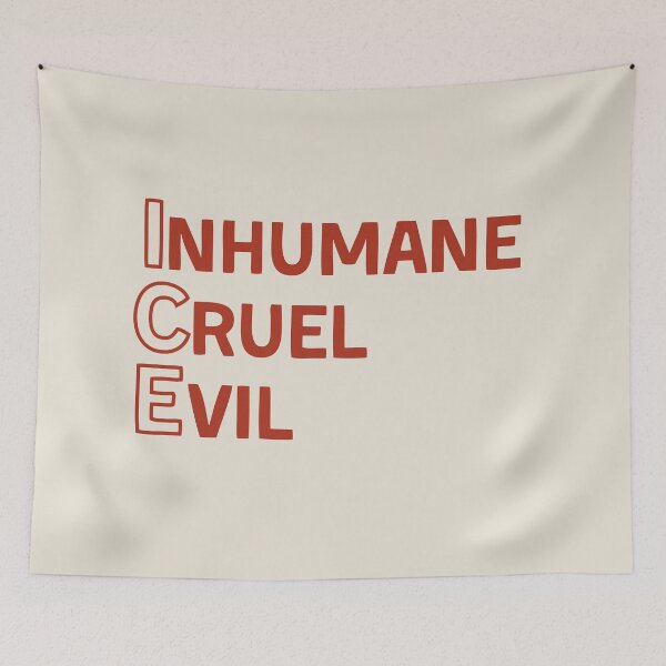 Item preview, ICE: Inhumane, Cruel, Evil designed and sold by DesignCollectiv.