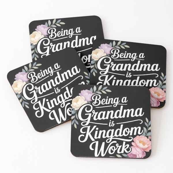 Item preview, Being A Grandma Is Kingdom Work – Christian Floral Faith Design designed and sold by Viktorio Art Shop.