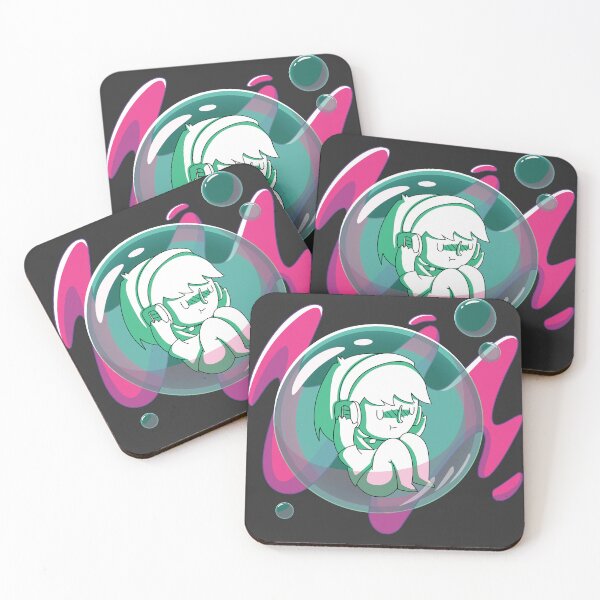 Item preview, Music Immersion – Cartoon Girl Floating in Sound designed and sold by Groslat Art Experiments.