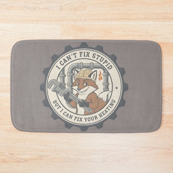 Item preview, Funny HVAC Fox - I Can't Fix Stupid But I Can Fix Your Heating designed and sold by Measured-Twice.