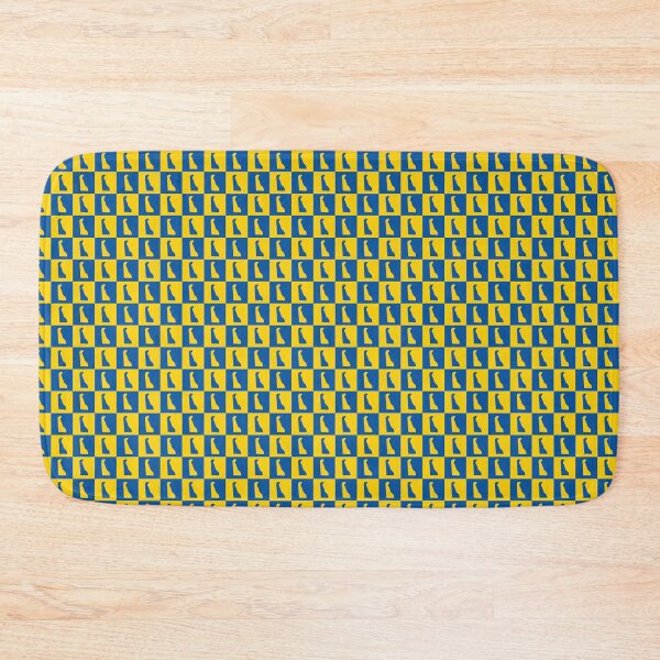 Item preview, Delaware Blue Gold Checker Pattern designed and sold by ValeriesGallery.